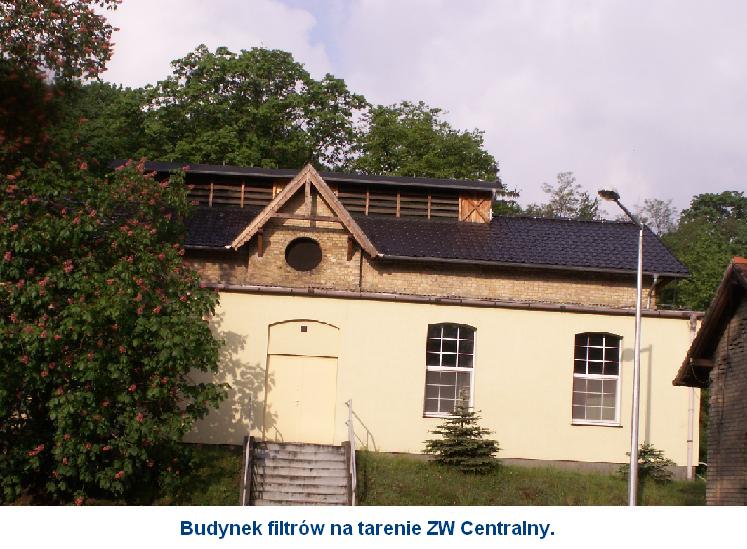 Budynek filtr&oacute;w na terenie ZW Centralny